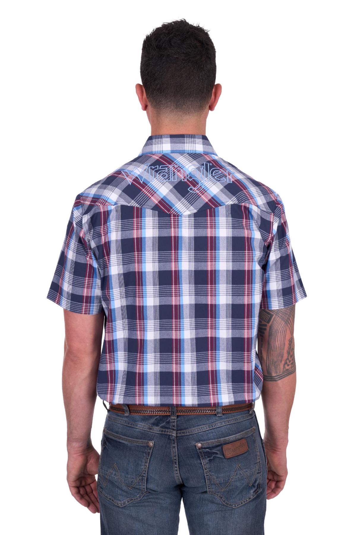 Men’s Phillip Check Western Short Sleeve Shirt