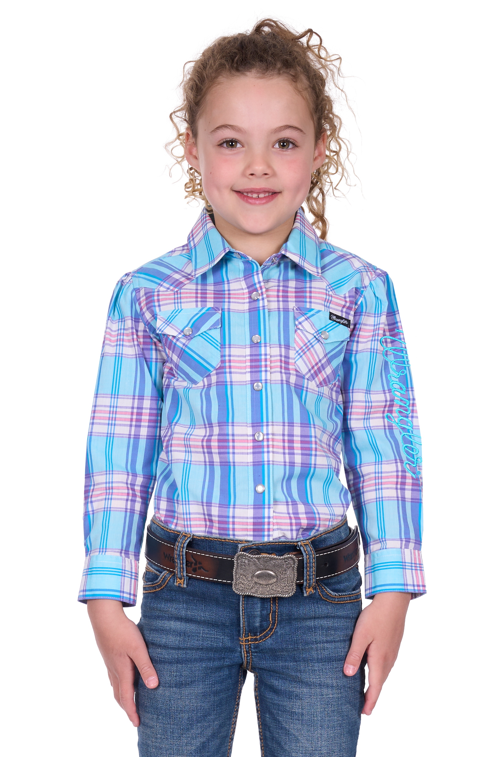 Girls Emily Check Ls Shirt