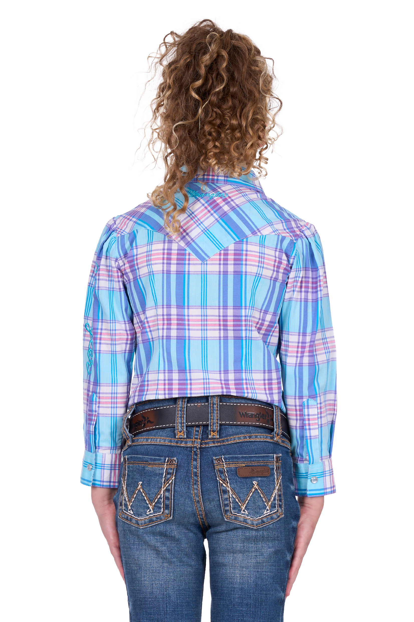 Girls Emily Check Ls Shirt Nl