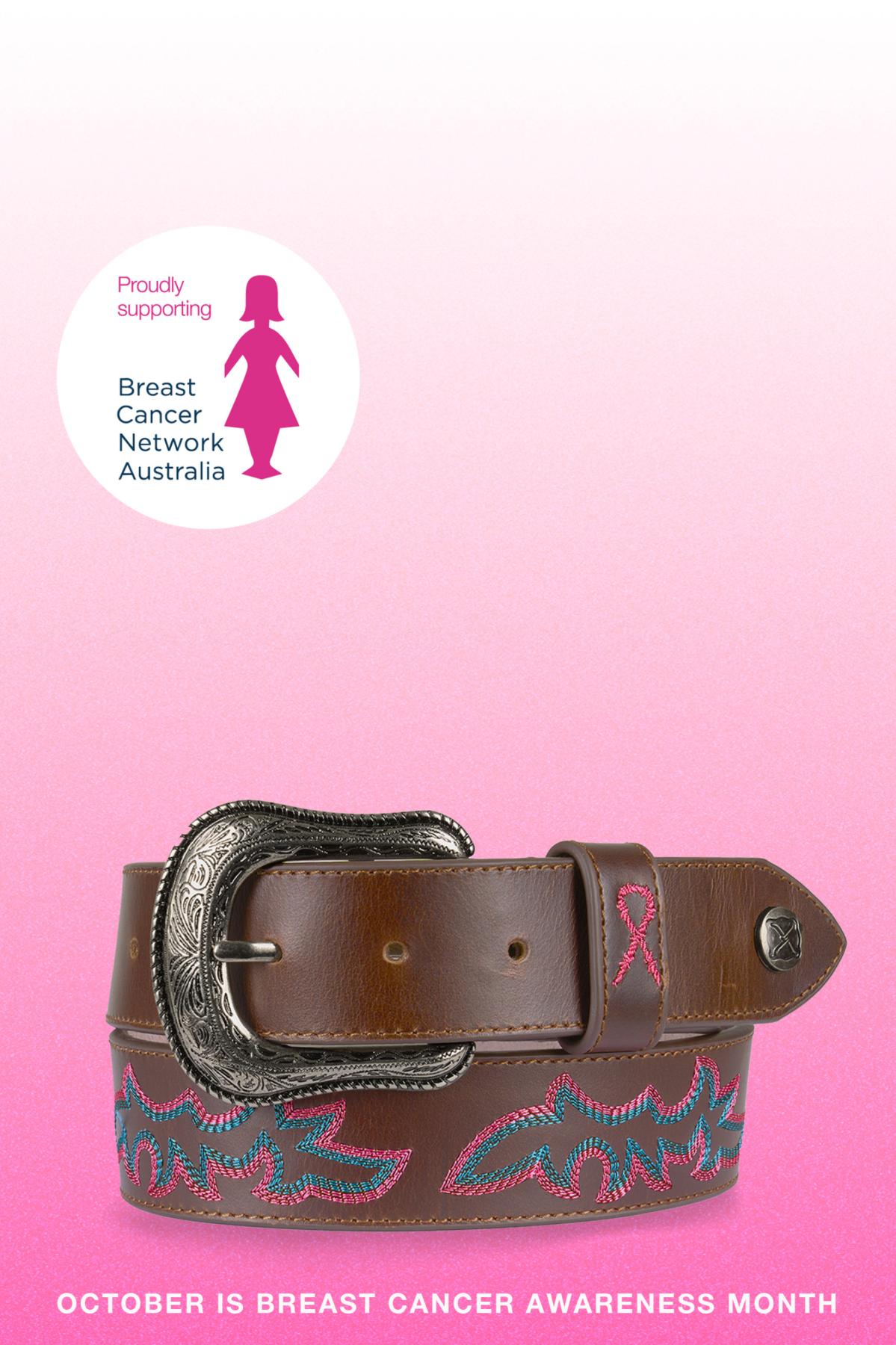 Twisted X® Pink Ribbon Belt