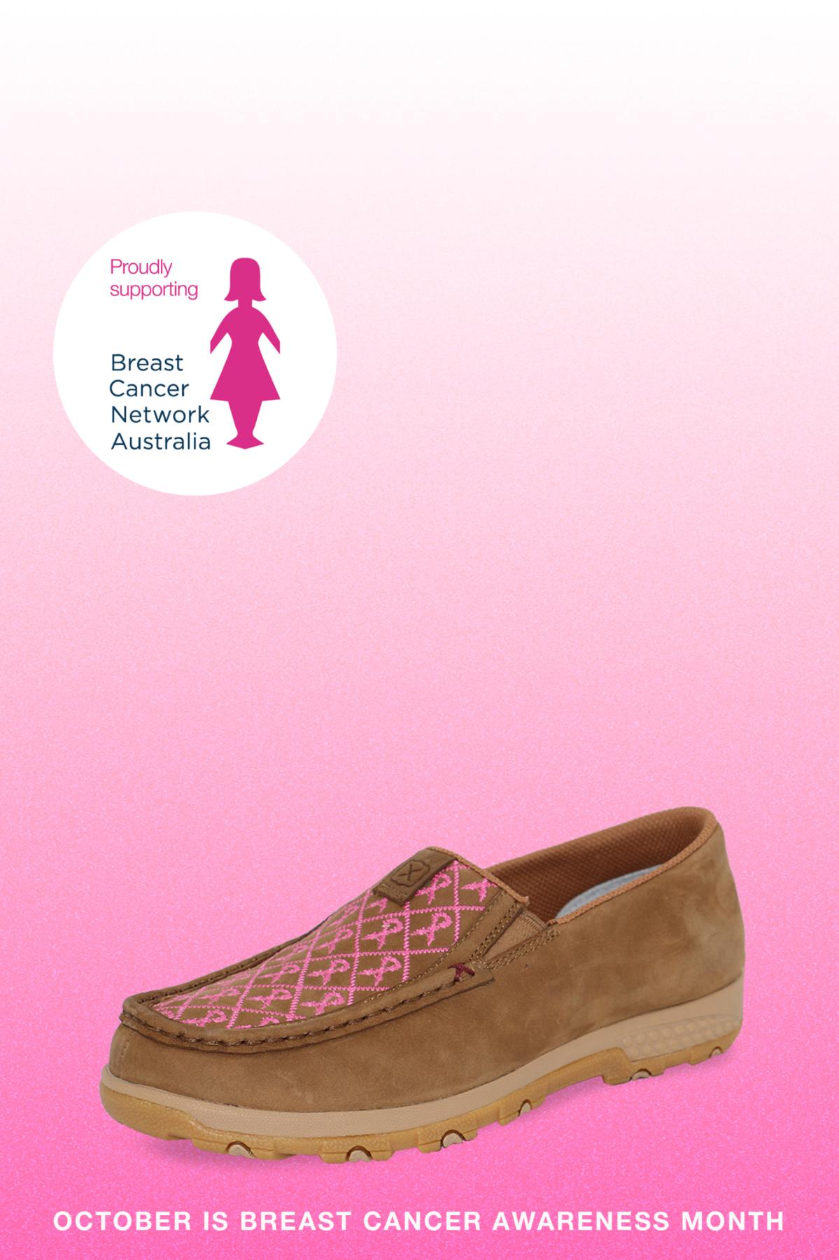 Women's Pink Ribbon Cellstretch Mocs Slip On