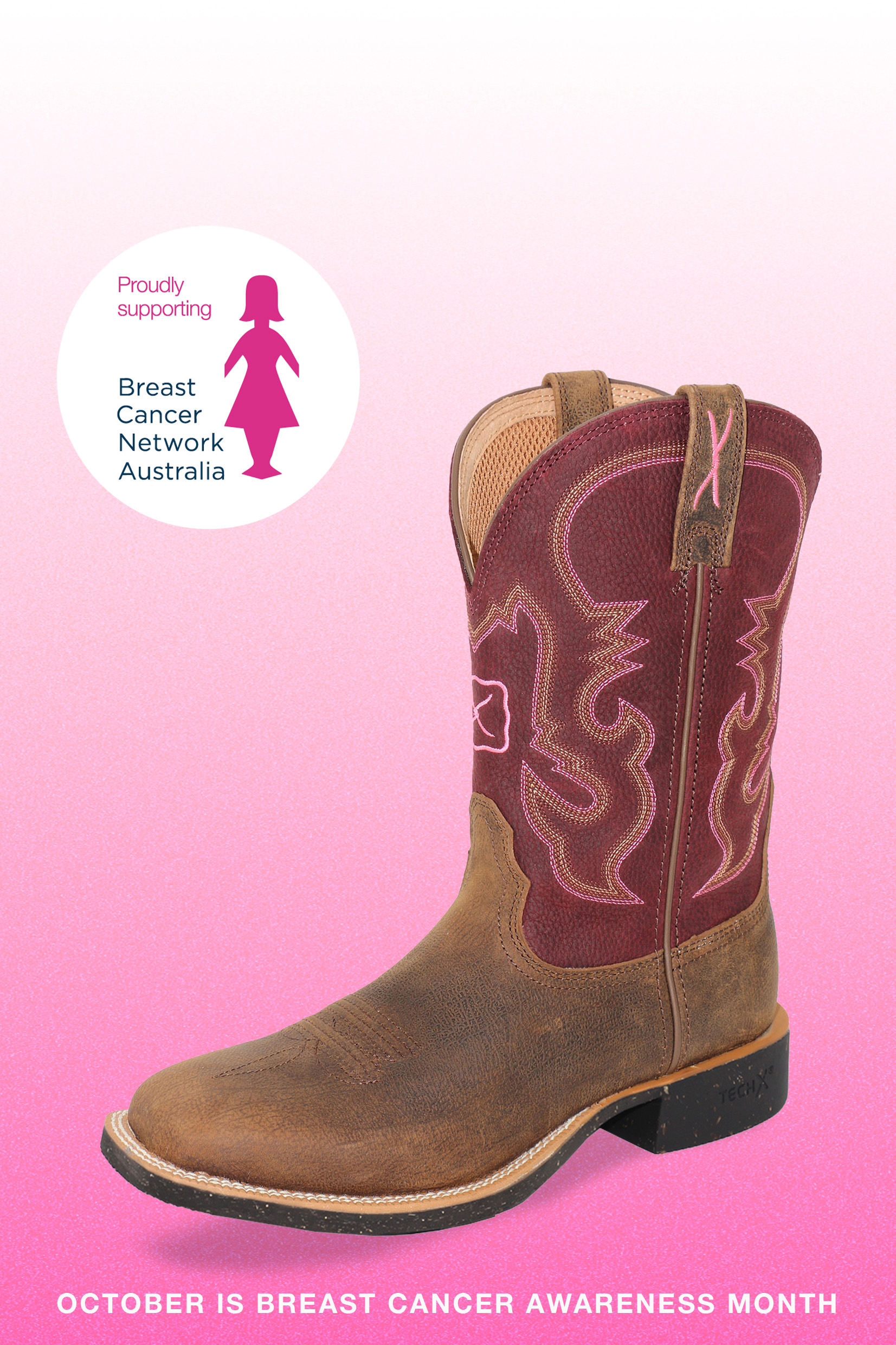 Women's 11" Pink Tech X2 Boot