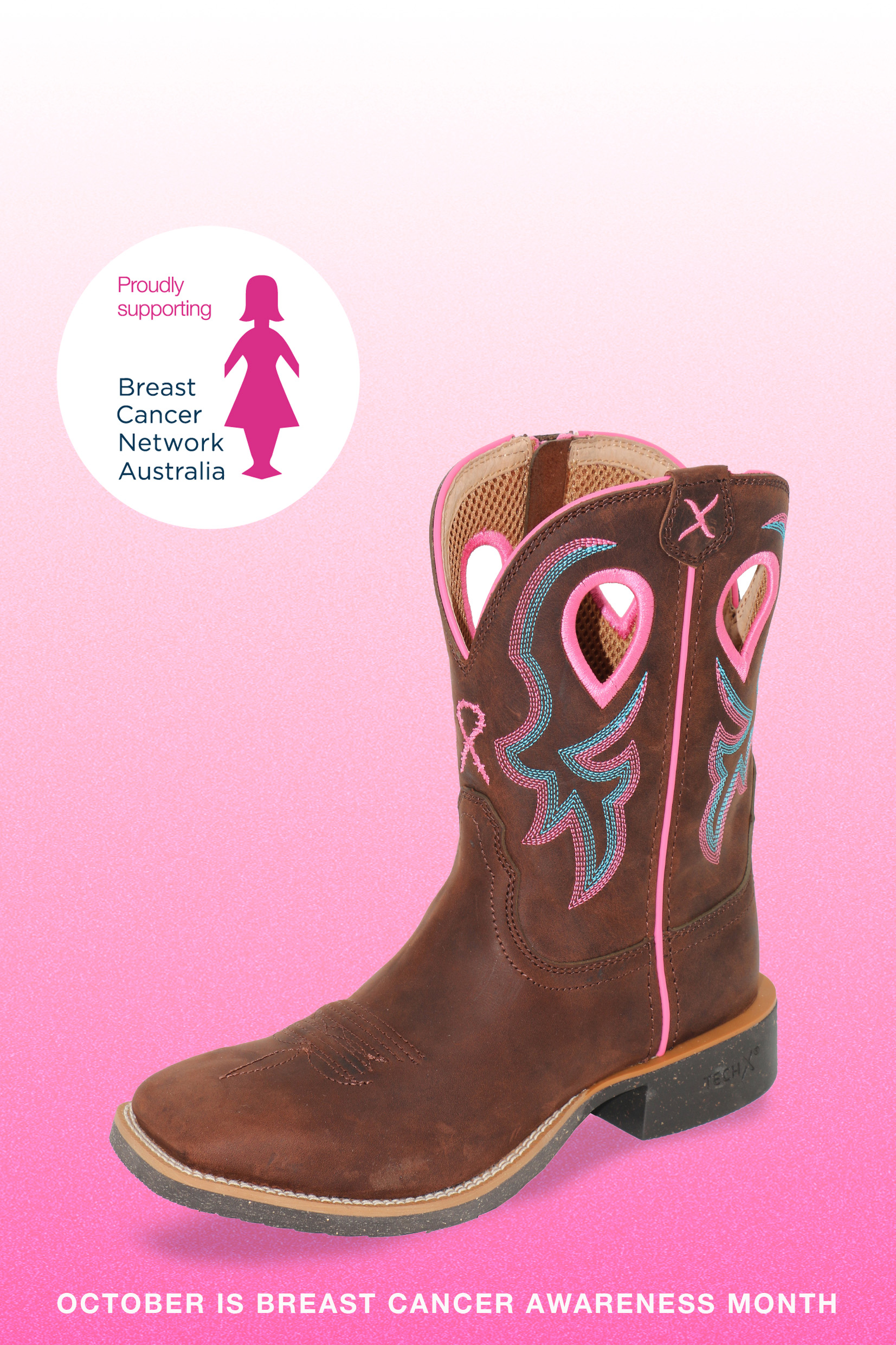 Women’s 9” Pink Tech X2 Zip Boot